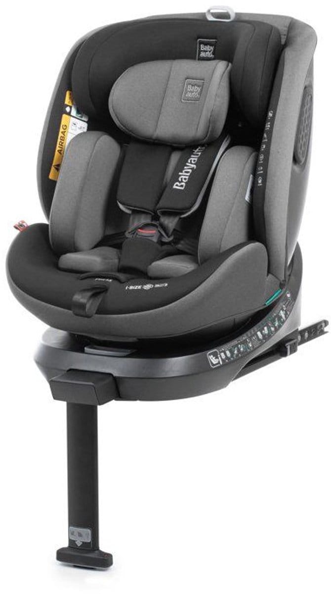 Siege auto - BABYAUTO - CORE - Groupe 0/1/2/3 - 40/150 cm - I-Size - Isofix - Pivotant - Inclinable - Réducteur - Anthracite