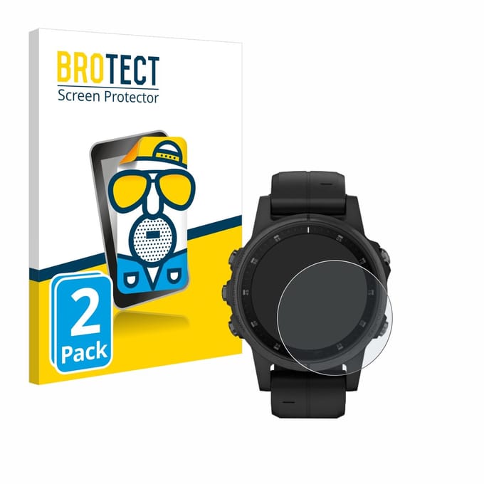 BROTECT - Screenprotector voor Garmin Fenix 5S Plus (42 mm) - Folie Beschermfolie matte 2 Stuks