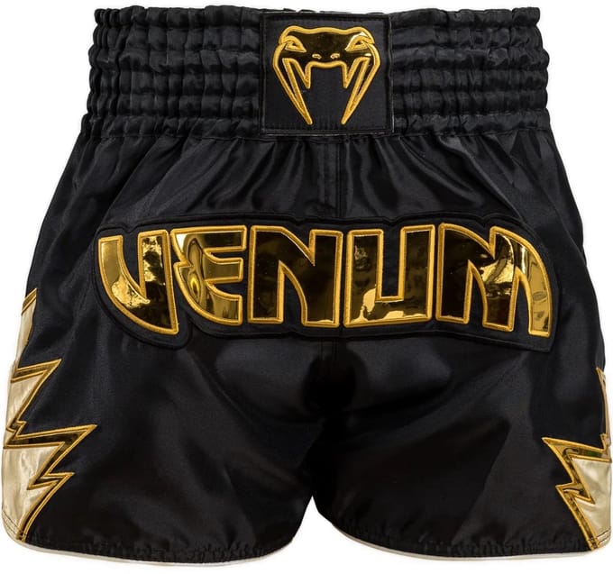 Venum Inferno Muay Thai Kickboks Shorts Zwart Goud - S