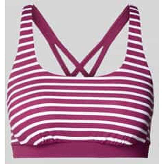 Bustier-bikini-bovendeel met gekruiste bandjes