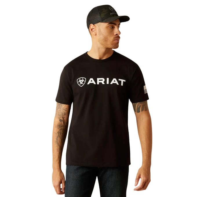 T-shirt met vlag Ariat Shield