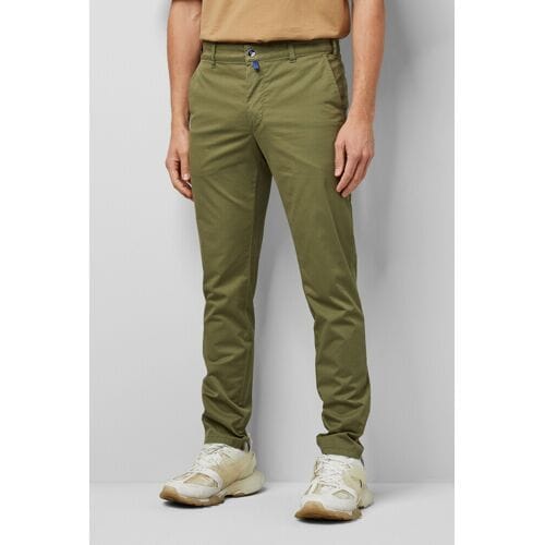 Meyer Broek M5 Fit Solid Color Organic Cotton Subtle Stretch Olive / male