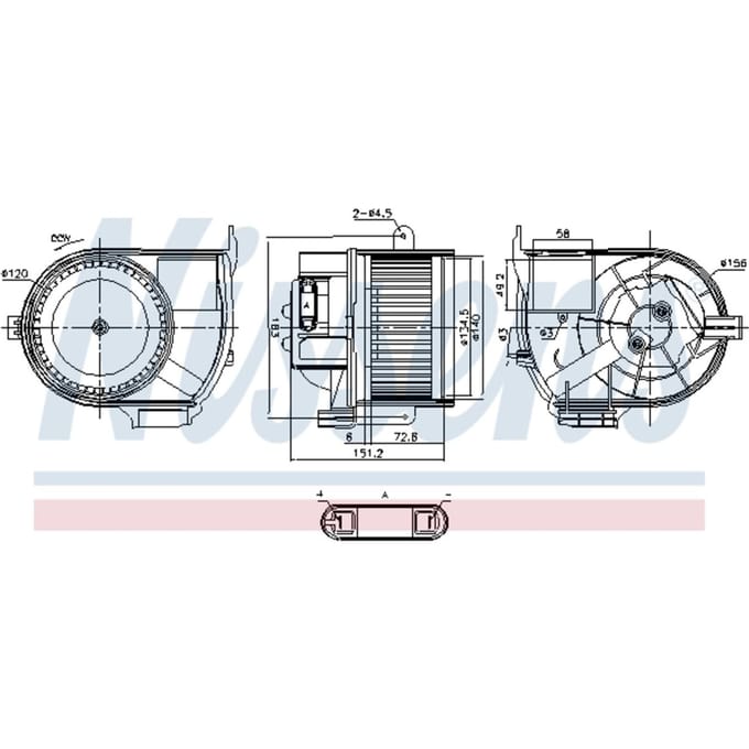 Binnenventilator NISSENS 87487