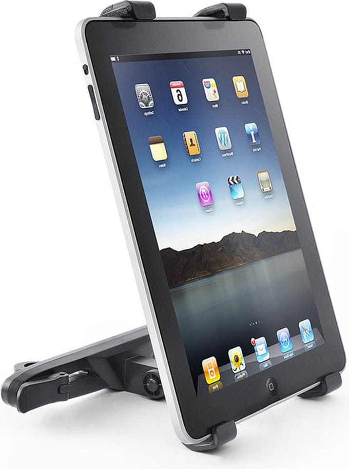 Tablet Houder Auto Hoofdsteun - Stevige Tablethouder 360 Graden Roteren - Zwart