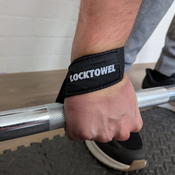 WristStrap - Extra Grip - Zwart - 55 cm - Set L+R - LockTowel