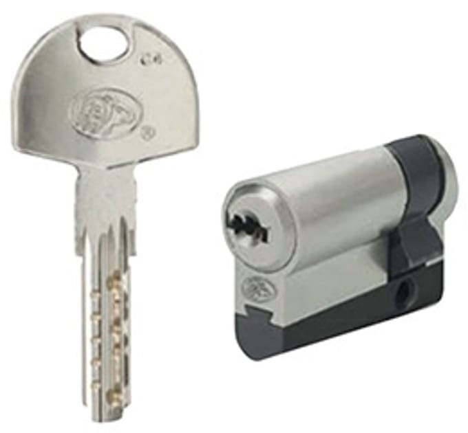Premium Deurcilinder HS60 35/35 mm – 3 Horizontale Sleutels – Eigendomspas – Hoge Veiligheid
