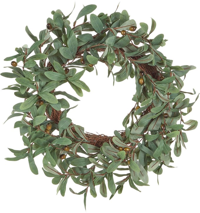DANRUN - Decoratieve krans - Groen - Synthetisch