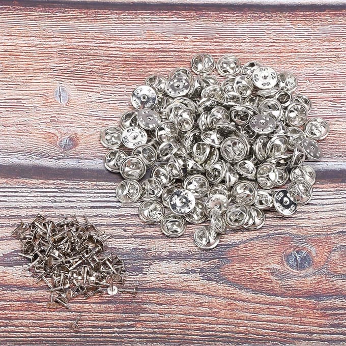 100 Stuks/Set Broche Sluiting Dasspelden Sieraden Bevindingen DIY Ambachten Maken Accessoire gray