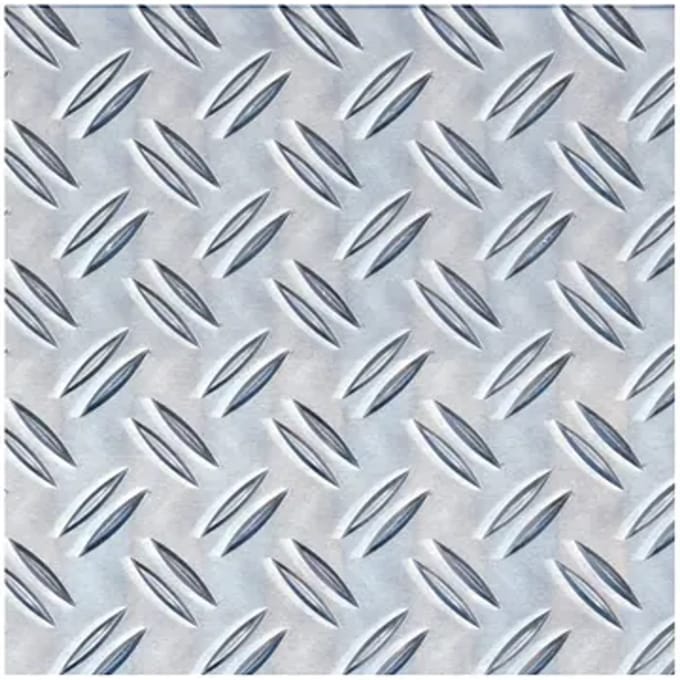 Alberts Structuurplaat - Aluminium - Natuur - Ruwpleister-reliëf - 120x1000x1,5mm