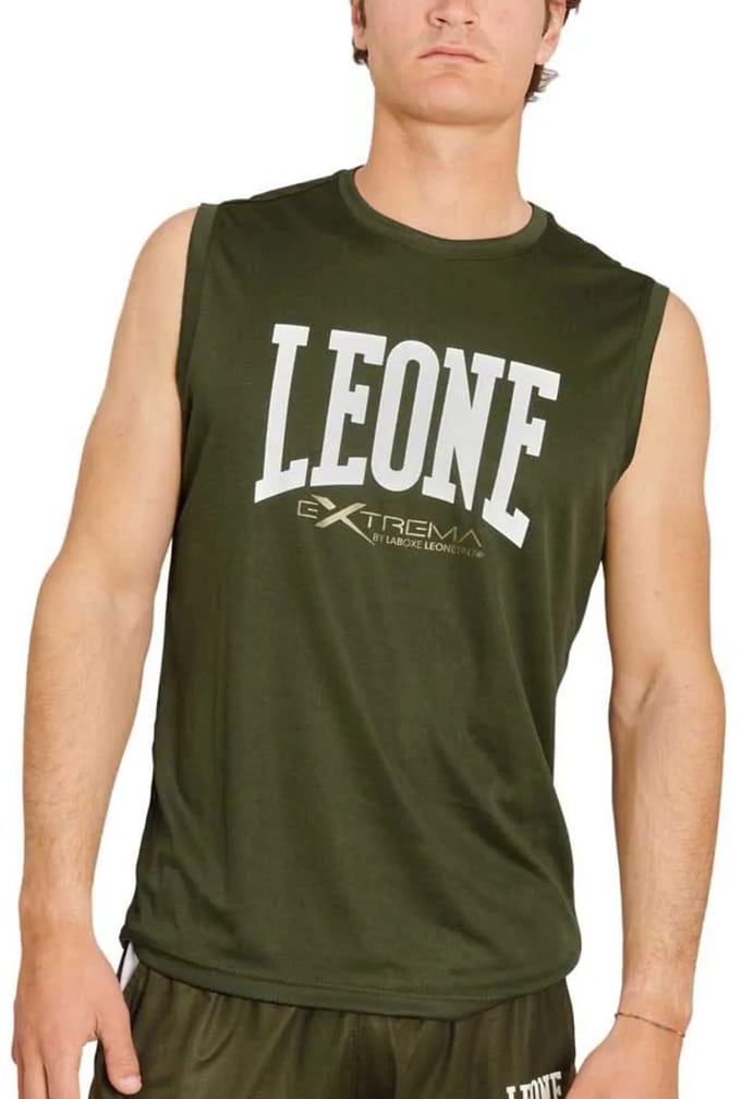 Leone1947 Logo Mouwloos T-shirt Groen M Man