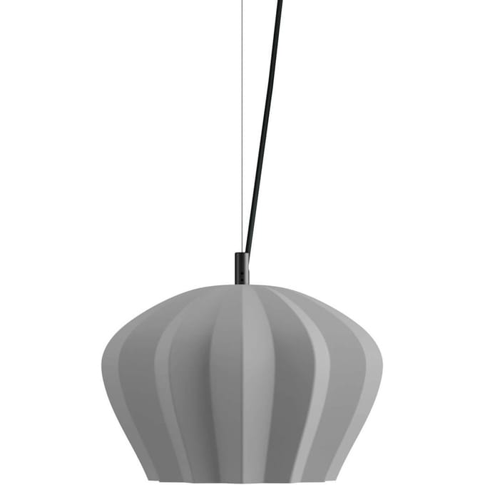 Karman hanglamp Sahara, grijs, Ø 35 cm, keramiek, E27