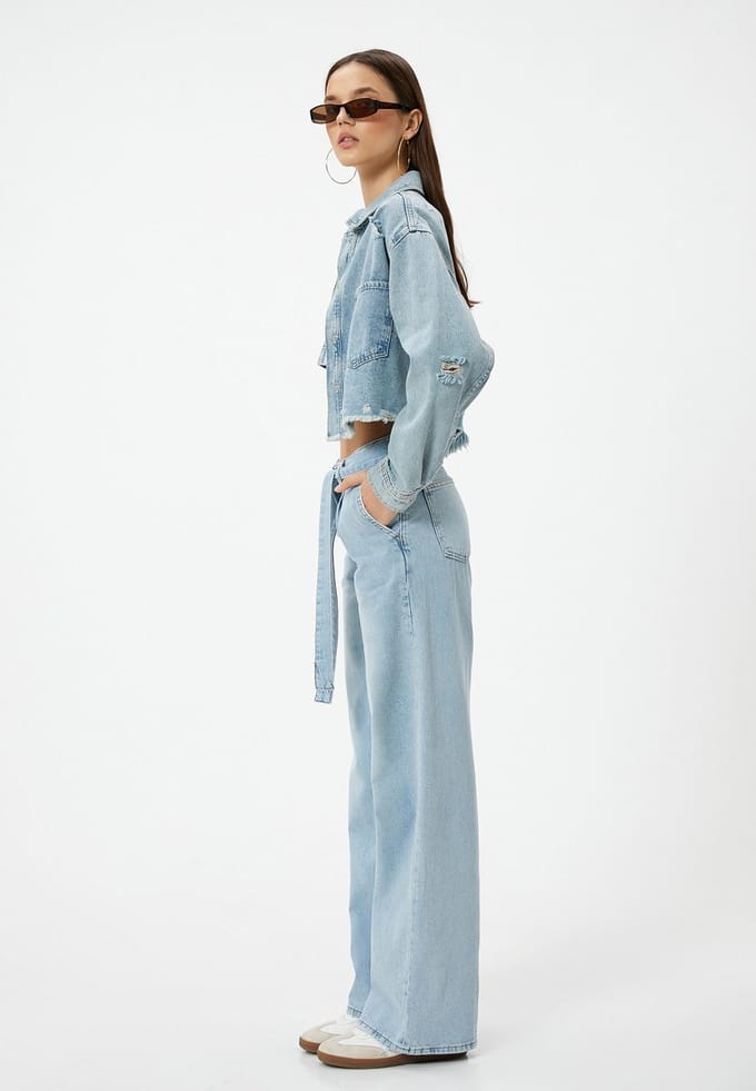 Denim Brede pijpen Regular-fit-Jeans