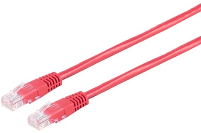 Techtube Pro - Internetkabel UTP CAT.5e - rood - 1 meter