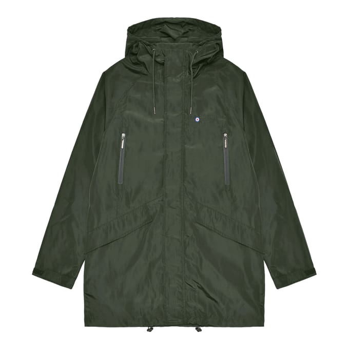 Lambretta Heren Heaton Hooded Jacket (Kaki Groen)