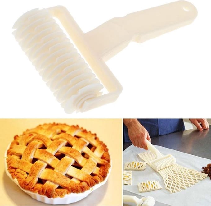 Deegsnijder Raster XL - Deeg Mes Raster Roller Snijder - Plastic