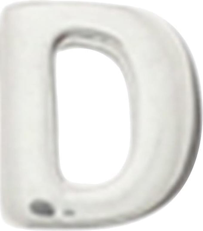 The Jewelry Collection Hanger Letter D - Zilver