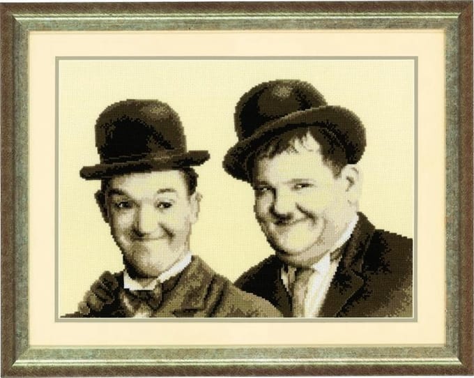 borduurpakket 75.118 laurel&hardy