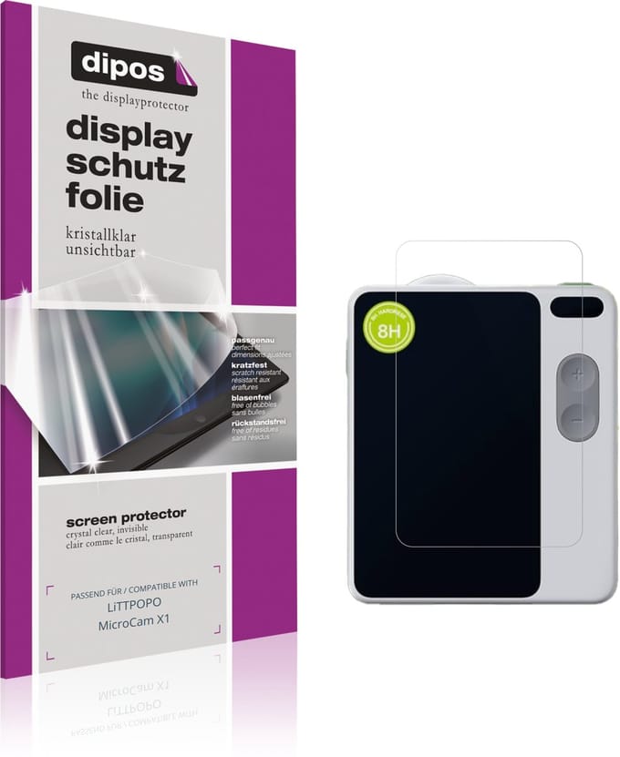 dipos – 4x Beschermfolie geschikt voor LiTTPOPO MicroCam X1 | Krasbestendige & heldere Screenprotector Ultra-Thin