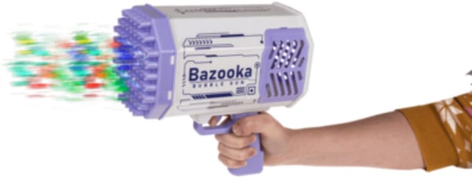 OOTB Bazooka Bellenblaaspistool - Elektrisch - Met LED - USB Oplaadbaar