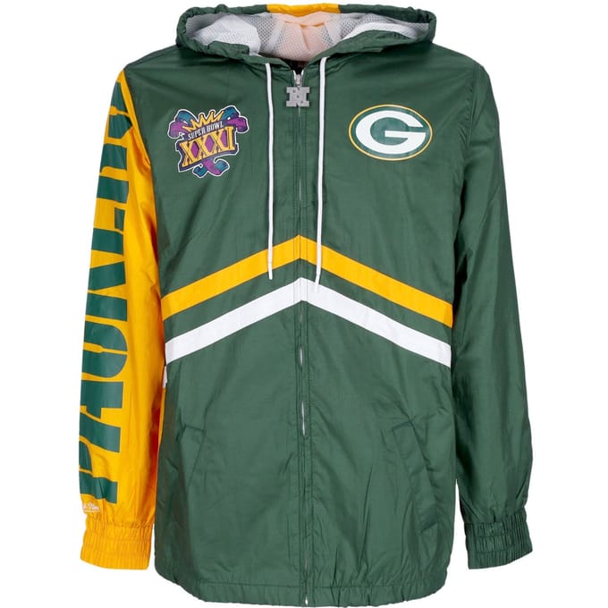 Windjack voor heren NFL Undeniable windjack met volledige ritssluiting Grepac donkergroen