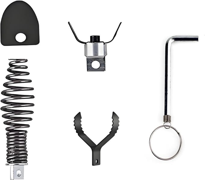 Set van 5 Ontstoppingsveer Opzetstukken voor Boormachine - Rioolontstopper Accessoires