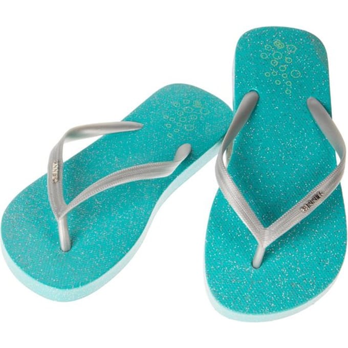 SINNER Padank Unisex - Maat 31 - Slippers - Turqoise/Zilver