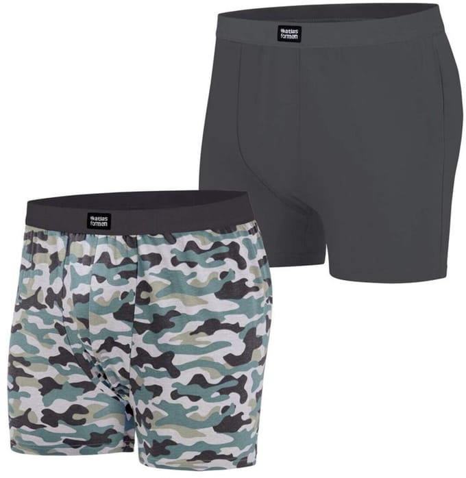 ATLAS FOR MEN - Set van 2 boxershorts - Heren - Verkrijgbaar in grote maten - 4XL