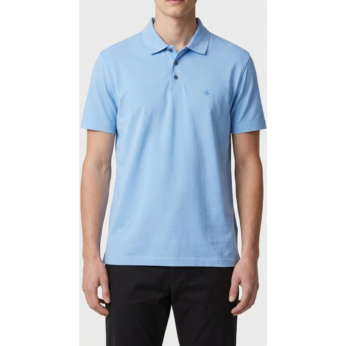 Calvin Klein Ss Supima Tee Track Blue Taglia: L | Polo Outlet | Uomo | Blu