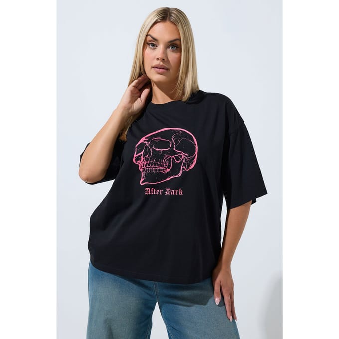 Limited Collection Zwart Tshirt Met Schedelprint Size 42