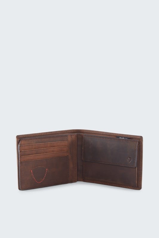 strellson Portemonnee Baker Street Corbin Billfold H7 Wallet Dark Brown Donkerbruin