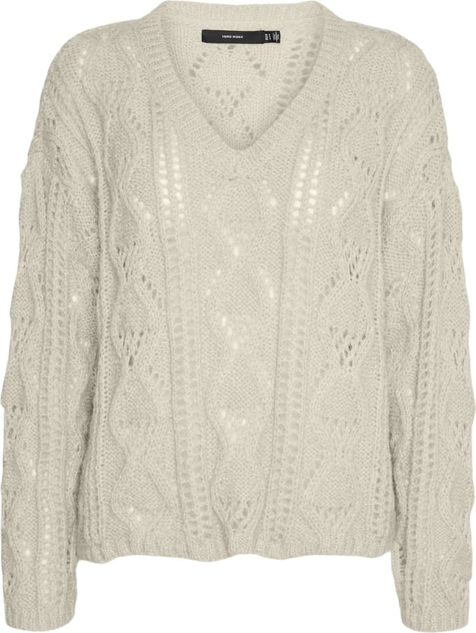VERO MODA - VMNEWERINSTRUCTURE LS V-NK PULLOV GA BOO - Dames - Gebreide truien