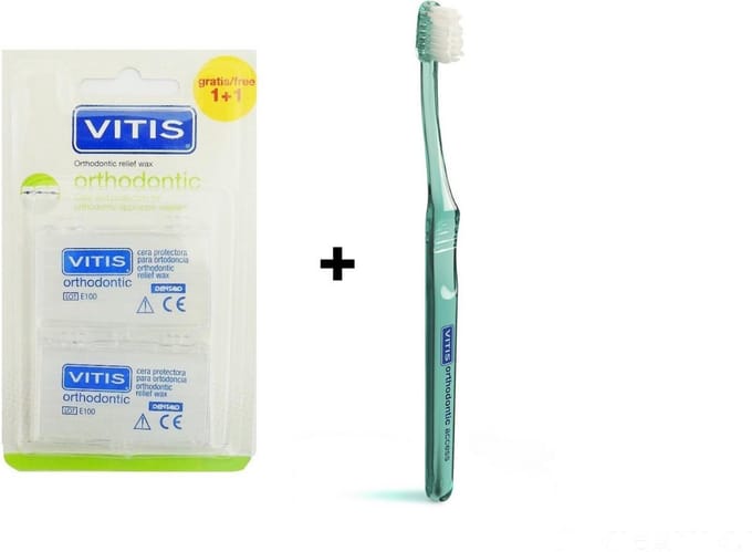 Vitis Orthodontic Wax + Vitis Orthodontic Tandenborstel