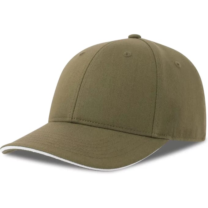 Atlantis Headwear Liberty Sandwich-S Cap AT684 - OLIVE/WHITE - One size