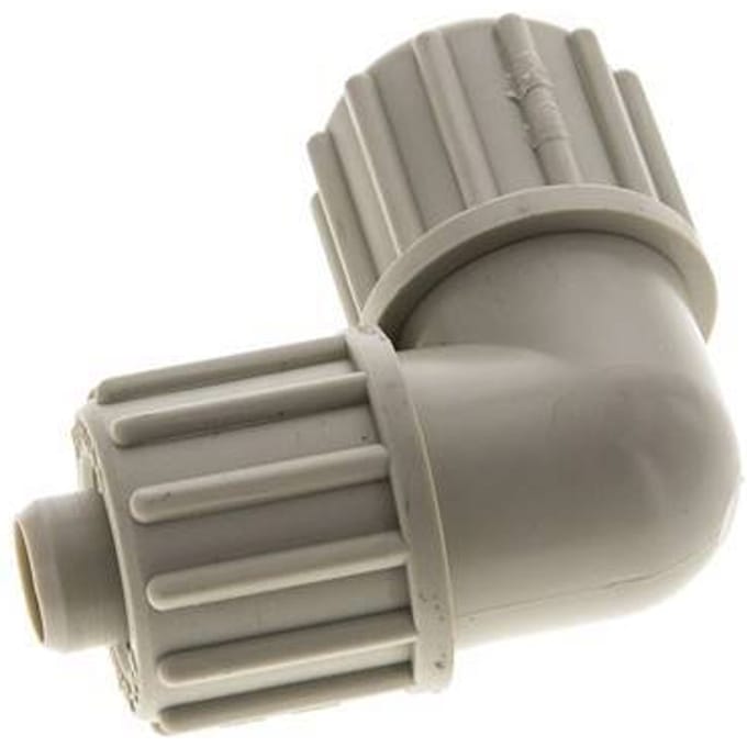 16x10mm Pp L-Vorm Knelfitting 10bar Kunststof en Polyamide