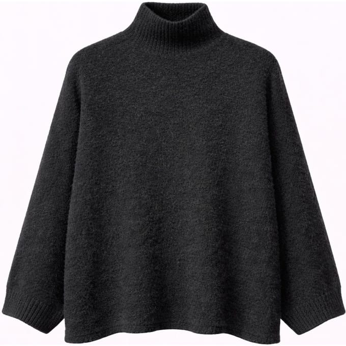 Oversized Geribbelde Coltrui