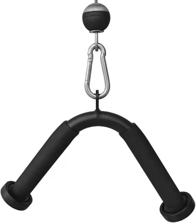 Lat Pulldown Bar - Roei Handvat - Kracht Trainen - Antislip Handgreep - 27 x 20 cm - Zwart