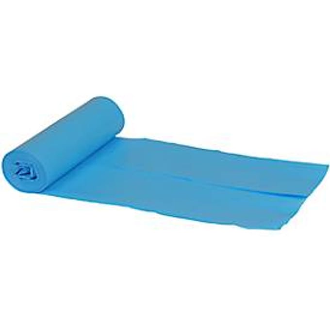 Afvalzakken - LDPE - 60 liter - 35 micron - blauw - 24 rol van 10 stuks
