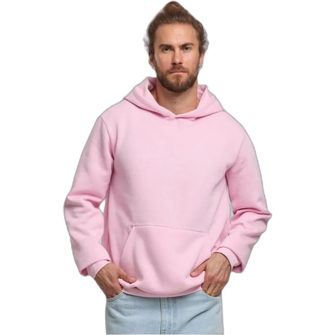Urban Classics - Basic Essential Hoodie/trui - S - Roze