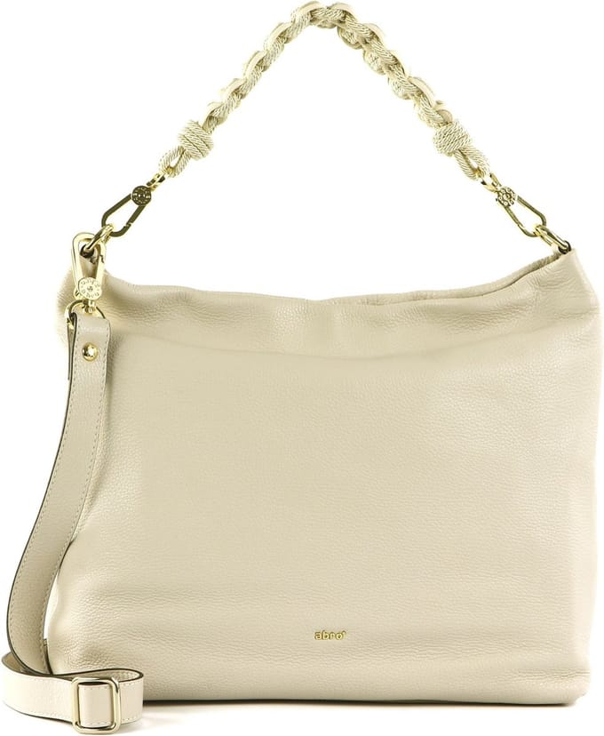 abro Leren Schoudertas Shopper Leather Dalia Hobo Bag Kaia Beige