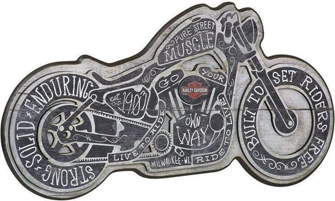 Harley-Davidson Street Muscle Pub Sign Wandbord