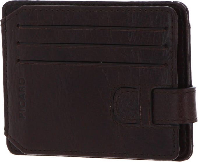 PICARD Leren Kaarthoes Buddy 1 Card Case Cafe Donkerbruin