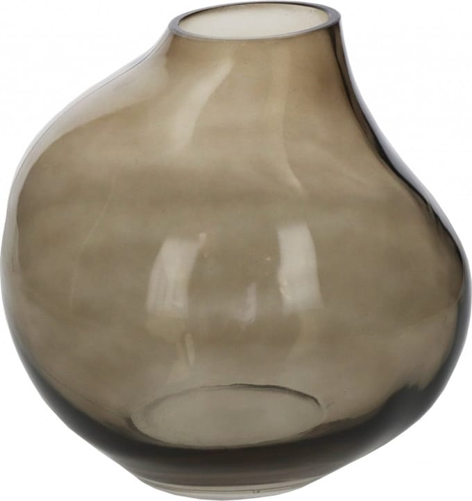 HD Collection Vaas Gerdi - Glas - Bruin - 20 x 20 x 20 cm (BxHxD)