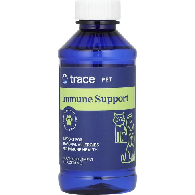 Trace, Huisdier, Immuniteitsbooster, Voor Honden en Katten, 4 fl oz (118 ml) blue