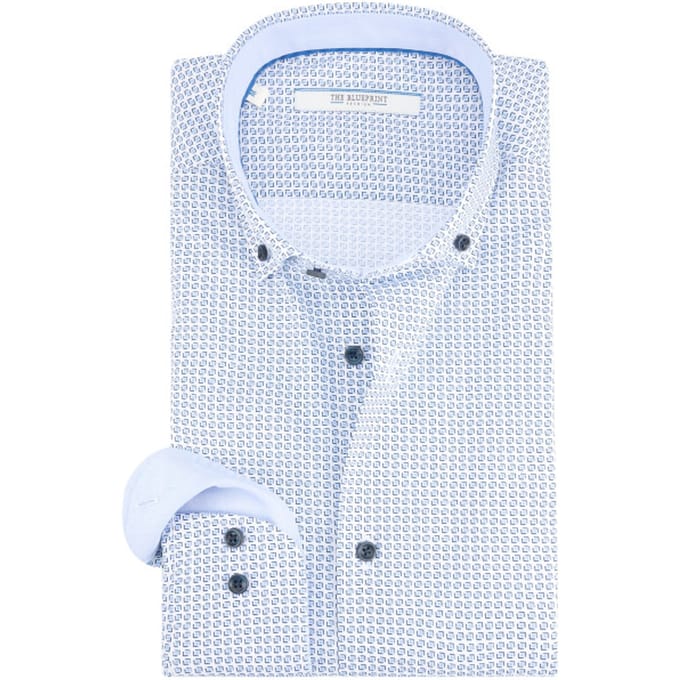 The BLUEPRINT Premium Business Overhemd Blauw Heren