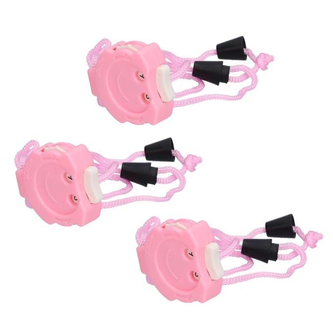3 stuks Breisteek Teller Klein Draagbaar Mini Verbeter Breiefficiëntie Schattige Roze Steek pink