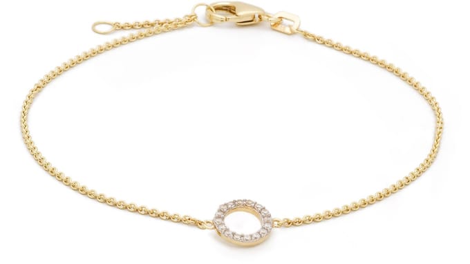 Glow 204.0631.00 Dames Armband Zirkonia 14 Karaat Goud