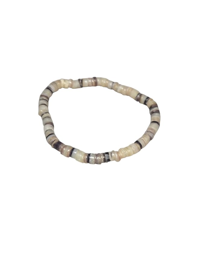 witte agaat spacer armband.