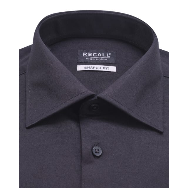 Recall Business Overhemd Zwart Heren