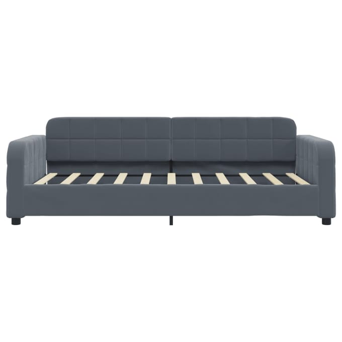 vidaXL - Slaapbank - 90x190 - cm - fluweel - donkergrijs