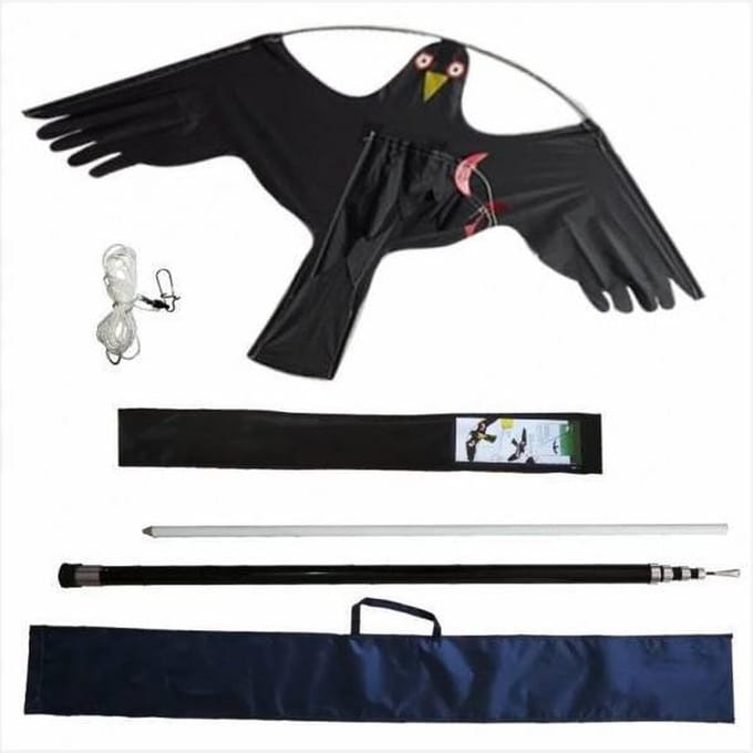 Vliegende Havik vogelverschrikker 7 meter set